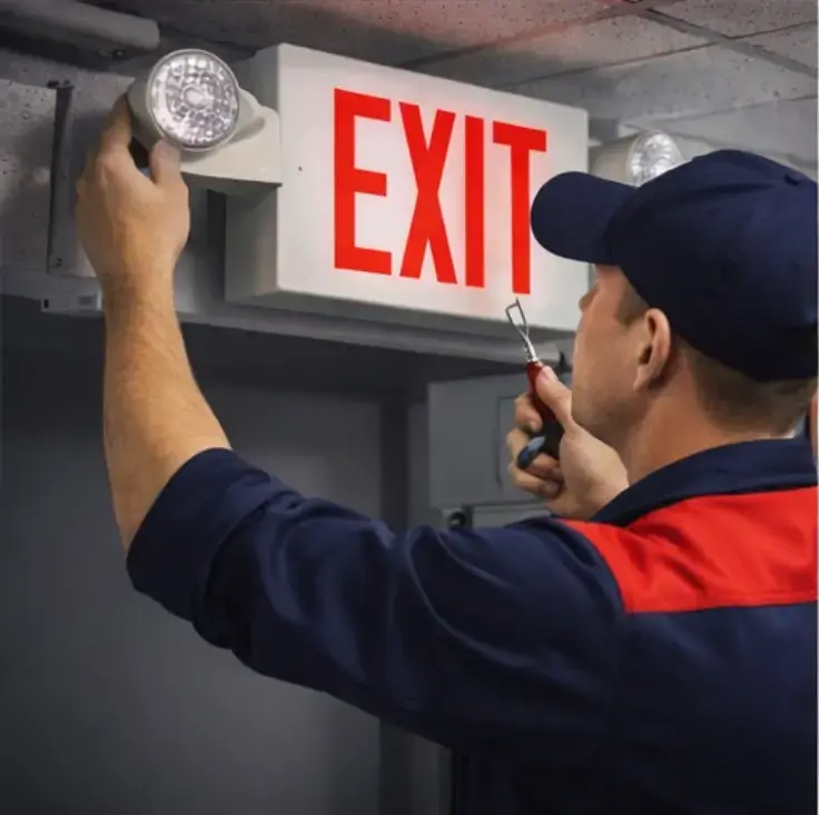 Exit Sign Installation